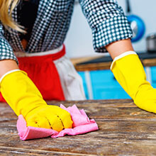 Oli essenziali di pulizia casalinghi non tossici sicuri delle soluzioni dello spruzzo delle bottiglie delle soluzioni di vetro blu di lavaggio