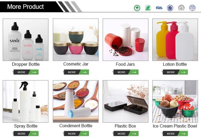 Barattolo crema cosmetico glassato naturale ecologico del burro del corpo di Amber Clear Jars Containers Pot con il coperchio di bambù 9