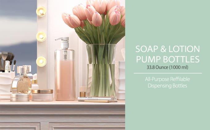 bottiglie vuote di litro di bar5f con un insieme di 3