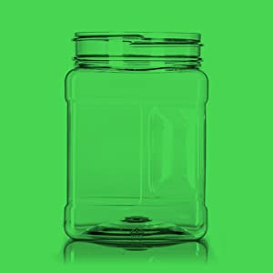 Barattolo quadrato di plastica di stoccaggio della presa, contenitori del buffet di Candy, barattolo dell'alimento, barattolo cosmetico, barattolo della spezia, bottiglia della salsa del succo 4