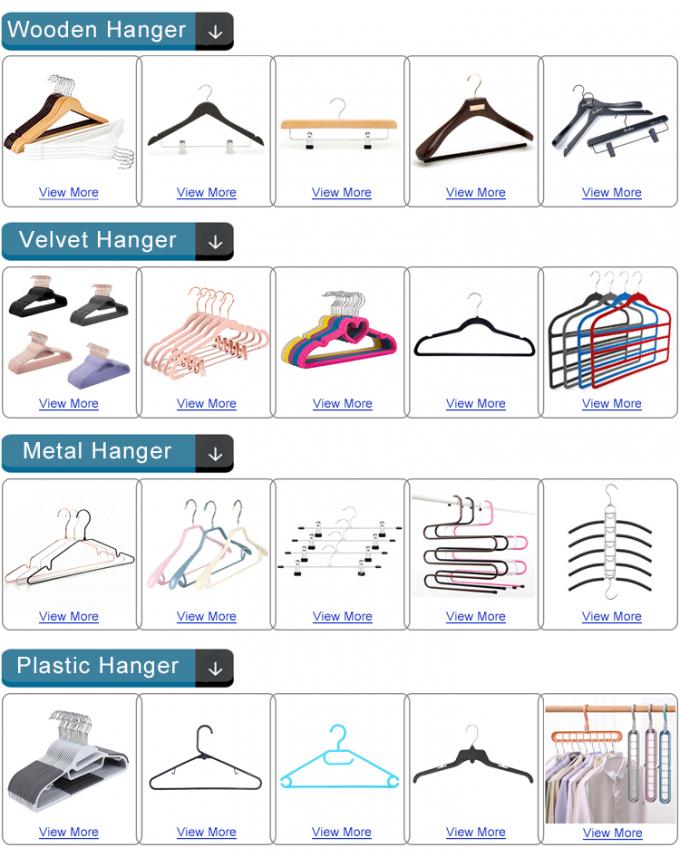 Attaccapanni rivestito di gomma del cappotto del metallo del corpo del PVC dell'avorio in serie spesso su ordinazione di economia di spazio di uso dell'indumento con il PVC Antivari 3