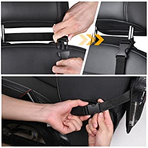 organizzatore di sedile posteriore per l'automobile