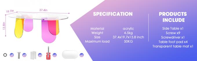 Tabella laterale acrilica