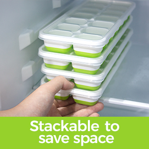 vassoi del cubetto di ghiaccio 4 pacchetti