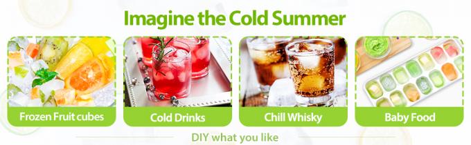 vassoi del cubetto di ghiaccio con il bpa dei coperchi liberamente