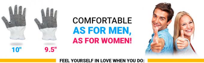 Un PVC laterale Dot Gloves Dotted Gloves di Dots String Gloves con i guanti del BARBECUE di Dots Cotton ha punteggiato i guanti