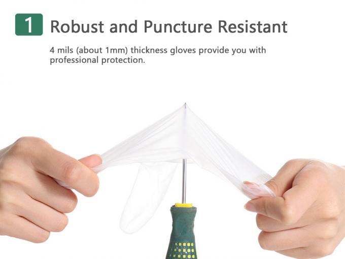 Guanti chirurgici, guanti del lattice dell'esame medico| 5 Mil Thick, guanti senza polvere, sterili, resistenti dell'esame 24