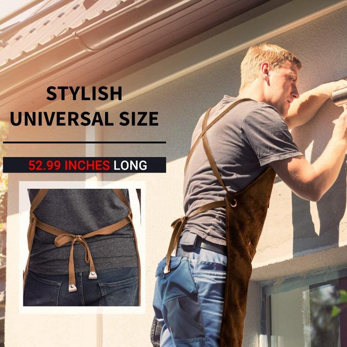 Grembiule regolabile posteriore di giardinaggio del cotone di Waterdrop dei grembiuli di stoccaggio degli strumenti di giardino del lavoro dell'incrocio resistente della tela 6