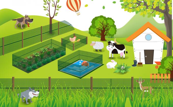 garden fence border animal barrier garden netting pool fence rabbit chicken fencing snow fence