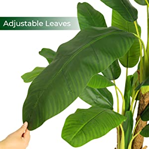 banano artificiale del banano falso artificiale del banano per la decorazione domestica 6ft alti dell'interno