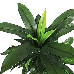 tropical dracaena tree artificial silk plant with pot for living room floor plants artificial