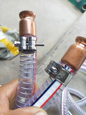 TUBO FLESSIBILE D'ACCIAIO DEL PVC