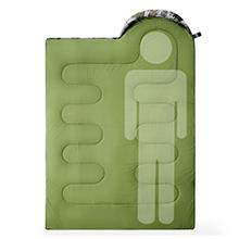 apra il sacco a pelo completamente ed usilo come coperta