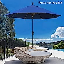 Patio Umbrella Canopy Cover