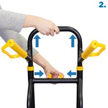 Quick conversion with no pins or tools.