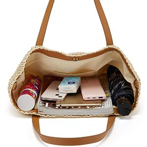 Beach Bags Women Totes Bags Handmade Knitting Large Straw Bag