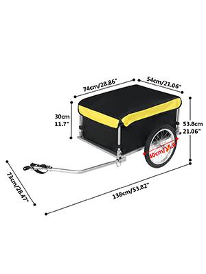 carico del rimorchio della bici