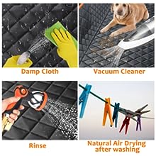 copertura di sedile posteriore dell'automobile del cane