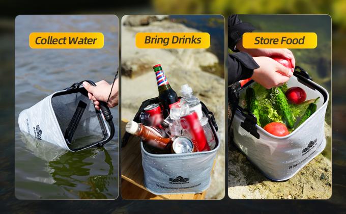 foldable fishing bait bucket