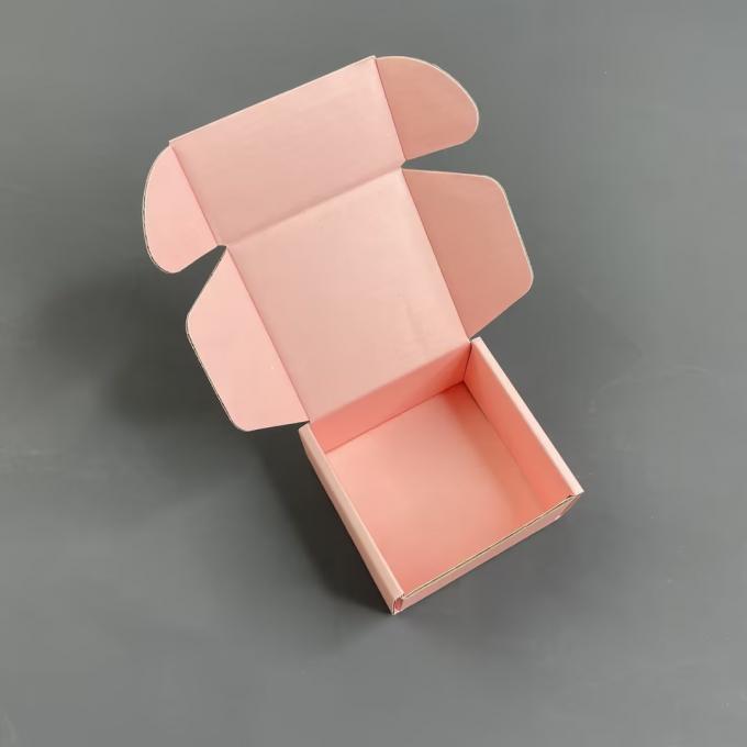 Contenitore ondulato con il logo, scatola di carta per l'imballaggio, Logo Cosmetic Packaging Ship su ordinazione di bollettino del rossetto della spedizione di rosa 2
