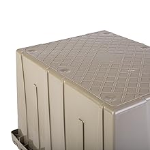 Al dettaglio Scatole di archiviazione a pile con contenitore con coperchio di alta qualità Scatola di plastica con coperchio di alta qualità contenitore per magazzino 3