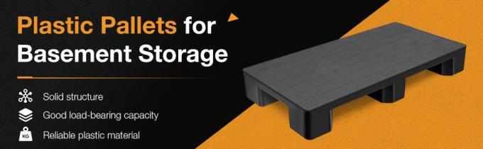 Fabbrica Griglia di carico pesante Tianzi carrello elevatore logistico magazzino resistente all'umidit&agrave; pallet di plastica riciclato nero pallet di plastica colore nero per l'esportazione monouso barato pallet di plastica Light Duty 0