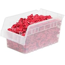 Contenitori di scaffali in plastica contenitori di attrezzi rettangolari inclinati contenitori di attrezzi in plastica impilabili scatole di attrezzi pesanti scaffali di stoccaggio per parti utilizzo martelli 0