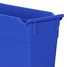 Contenitori di scaffali in plastica contenitori di attrezzi rettangolari inclinati contenitori di attrezzi in plastica impilabili scatole di attrezzi pesanti scaffali di stoccaggio per parti utilizzo martelli 3
