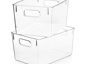 Indumenti per uso domestico multifunzionali di grandi dimensioni, impilabili, trasparenti, contenitori in PP, scatole di contenitori in plastica, contenitori con tappi 0