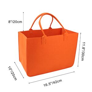 Versatile Felt Bag, Shoulder Handbag, Felt Tote Bag, Leather Strap, Shopping Bag, Large Quantity Discount Large Reusable Bags Heavy Duty Grocery Tote Bag 0