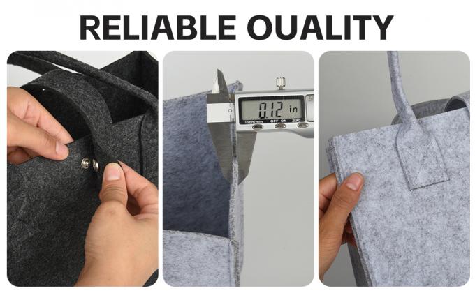 Custom Felt Tote Bag Large Capacity Portable Eco-Friendly Shopping Full Bag Gift Shopping Bag Custom Logo Large Capacity Storage Tote Bag Women Single Outdoor Shoulder Handbag Ladies Felt Shopping 0