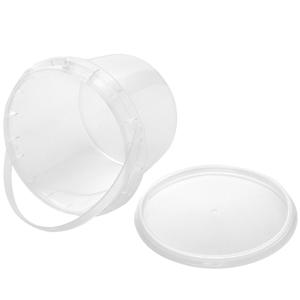 2000ml Bicchiere di frutta 2L Large Cups Bucket Food Storage Container Box 64oz PP Plastic Boba Milk Tea Beer Drink Bucket With Handle 1