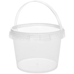 2000ml Bicchiere di frutta 2L Large Cups Bucket Food Storage Container Box 64oz PP Plastic Boba Milk Tea Beer Drink Bucket With Handle 2