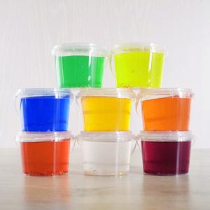 2000ml Bicchiere di frutta 2L Large Cups Bucket Food Storage Container Box 64oz PP Plastic Boba Milk Tea Beer Drink Bucket With Handle 3