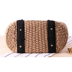 Borsa Tote da Spiaggia in Paglia Grande Estate Fatta a Mano Borsa Tote Intrecciata per Donna Borse Intrecciate Boho per Vacanze Estive Piscina Vacanze Viaggi Donna Piccole Borse di Paglia Borsa Tote da Spiaggia Estiva Fatta a Mano Borsa Hobo Intrecciata 3