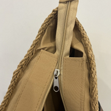 Borsa di paglia all'uncinetto in carta rafia per viaggi al mare, shopping, fatta a mano, grande borsa tote in paglia di rafia all'uncinetto con chiusura in pietra, OEM, bohémien, in pelle, alla moda, da donna, vintage, casual 1