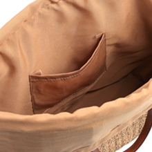 Borsa di paglia all'uncinetto in carta rafia per viaggi al mare, shopping, fatta a mano, grande borsa tote in paglia di rafia all'uncinetto con chiusura in pietra, OEM, bohémien, in pelle, alla moda, da donna, vintage, casual 2