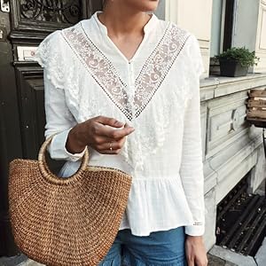 Borsa Tote in Raffia all'Uncinetto Intrecciata a Mano, Grande Capacità, da Donna, alla Moda, a Mano e a Spalla, in Paglia, Versatile, Artigianale 2