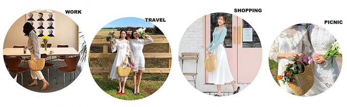 Pochette all'uncinetto in rafia, elegante borsa a mano in paglia intrecciata per matrimoni estivi, feste, borsa a rete di lusso da donna, borse fatte a mano in rafia, borsa da spiaggia, borsa per la spesa 2