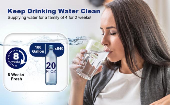 Sacca di stoccaggio acqua, sacco in plastica per uso alimentare resistente da 100 galloni, per banca d'acqua di emergenza, ideale per lo stoccaggio dell'acqua nella vasca da bagno, campeggio, giardinaggio e irrigazione agricola. 0