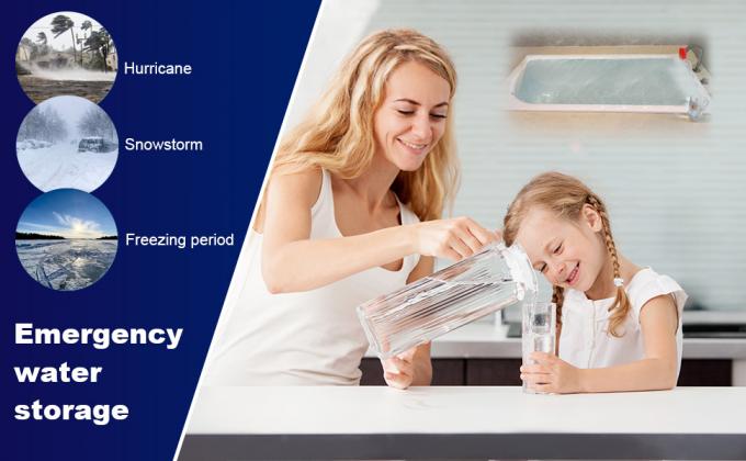 Sacca di stoccaggio acqua, sacco in plastica per uso alimentare resistente da 100 galloni, per banca d'acqua di emergenza, ideale per lo stoccaggio dell'acqua nella vasca da bagno, campeggio, giardinaggio e irrigazione agricola. 2
