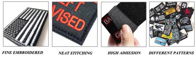 Garment Accessories, Tactical Morale Patch Bundle, Full Embroidery Loop And Hook Patches Set For Caps, Bags, Backpacks, Vest, Military Uniforms,Tactical Gears 1