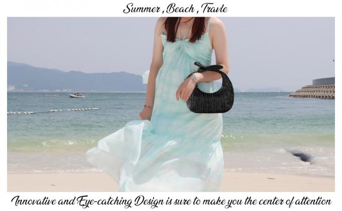 borsa a frizione, borsa a portata di mano, borsa a mano, borsa a maniglia, borsa portatile con paglia, trucco di paglia, borsa da bagno, borsa da lavaggio 2