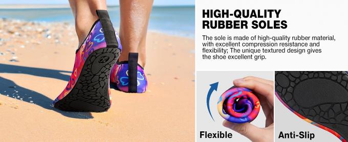 Summer Water Shoes Aqua Beach Shoes Sea Swimming Shoes Beach socks, snorkeling shoe covers, universal equipment for swimming and diving socks, snorkeling and swimming sock covers, non-slip (Lycra) 1