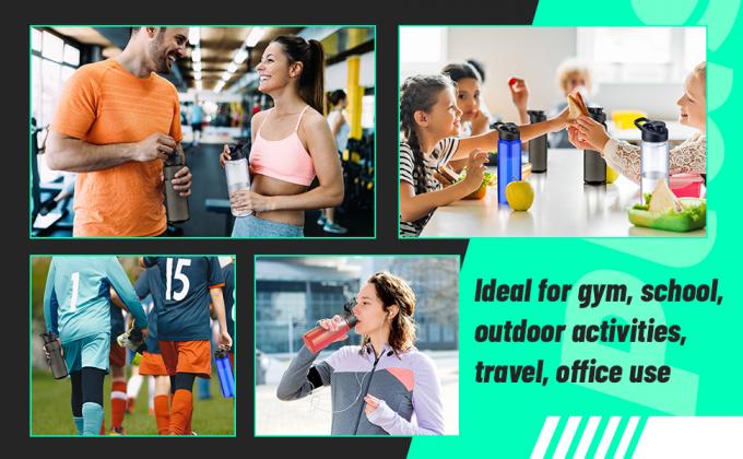 Water Bottle With Straw Water Jug Cup Flask Gallon Water Bottle Big Gallon Jug  Thermal Water Flask Squeeze Reusable Plastic Bottle Vacuum Water Flask Thermal Bottle 2