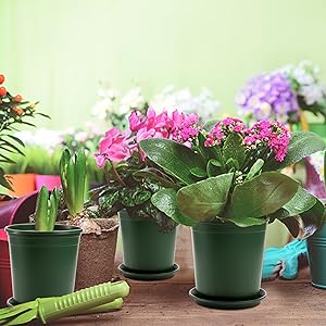 Nursery Pot Plant Grow Sturdy Flower pots in Bulk Price Gallon Durable Nursery Pot Garden Flower Pots Nursery Plant Container Kit With Matching Pallets 5