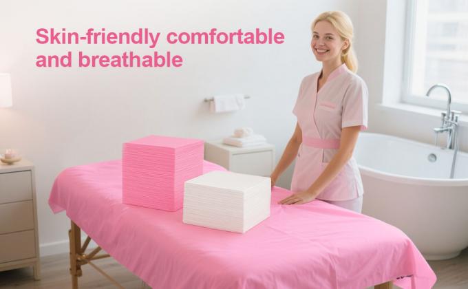 Disposable Massage Table Sheets 31" X 71" - Non-Woven Fabric Bed Covers For Spa, Massage, Beauty & Tattoos - Breathable, Hygienic 0