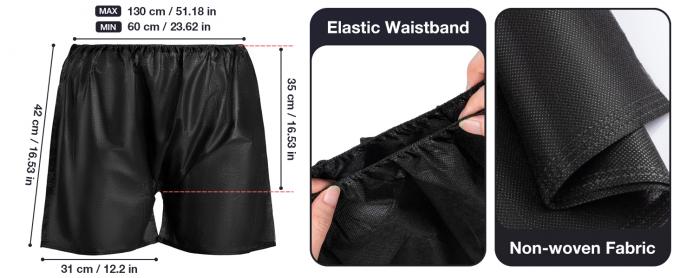 Disposable Men Boxer Shorts, Non Woven Male Underwear Patient for Travel Massage Individually Wrapped Individually Packing Of Disposable SPA Salon Male Short Pants Boxer Natural Massage Boxer Shorts 1