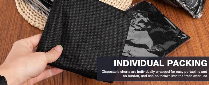 Disposable Men Boxer Shorts, Non Woven Male Underwear Patient for Travel Massage Individually Wrapped Individually Packing Of Disposable SPA Salon Male Short Pants Boxer Natural Massage Boxer Shorts 3