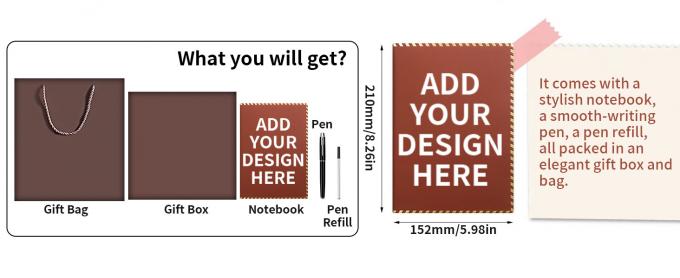 Set regalo con penna diario taccuino con penna regalo per promozione aziendale regalo aziendale tazza termica set diario regalo penna USB scatola custodia completo pacchetto lusso 0